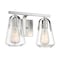 Nuvo Fixture, Vanity, 2-Light, Incandescent, 60W, 120V, A19, Medium Base, Height: 8.63 60/7112 - alternate 2